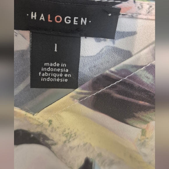 Halogen Multicolor Abstract Camisole NWT Size Large - Picture 5 of 6